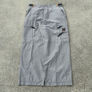 Vintage Old Navy Pants Mens 36 Gray Paratrooper Cargo Baggy Wide Leg Skater Rave